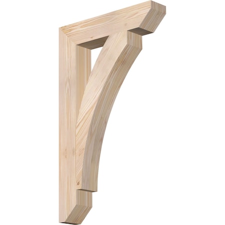 Ekena Millwork Thorton Slat Smooth Bracket, Douglas Fir, 3 1/2"W x 18"D x 30"H BKT04X18X30THR06SDF